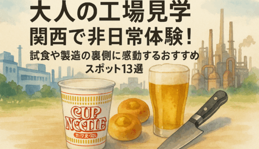大人の工場見学 関西で非日常体験！試食や製造の裏側に感動するおすすめスポット13選